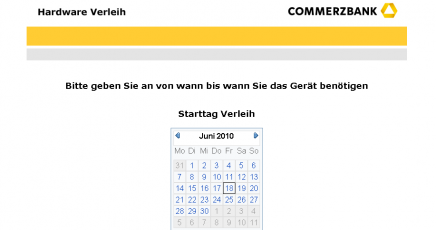 Commerzbank Hardware Verleih