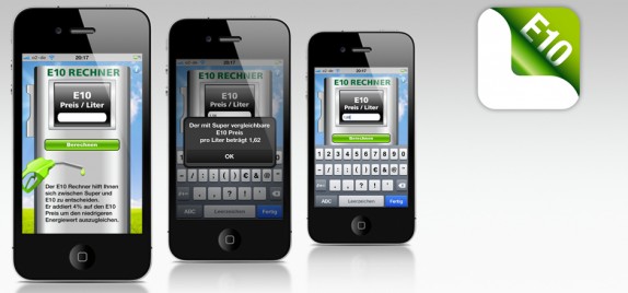 E10 Rechner iPhone App